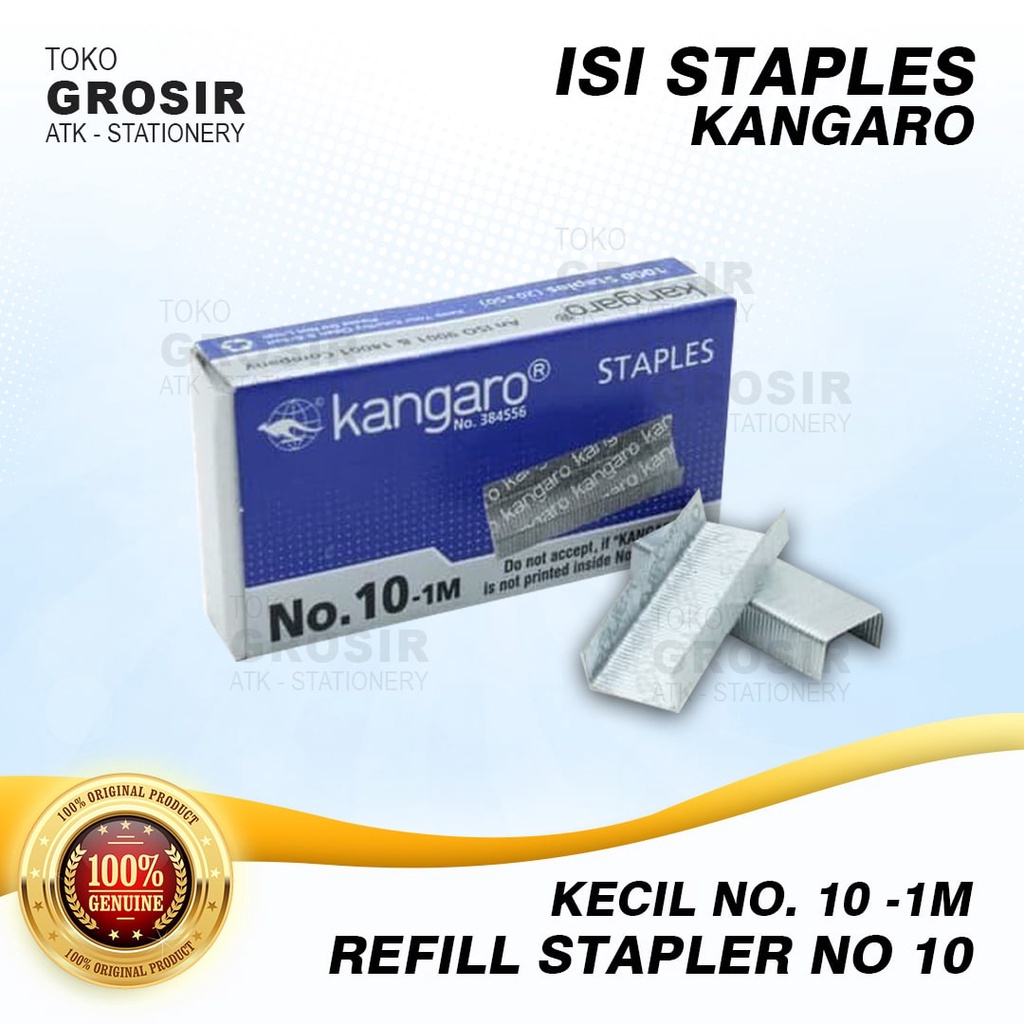 

Isi Staples Kangaro Kecil No. 10 -1M / Refill Stapler No 10 3 3