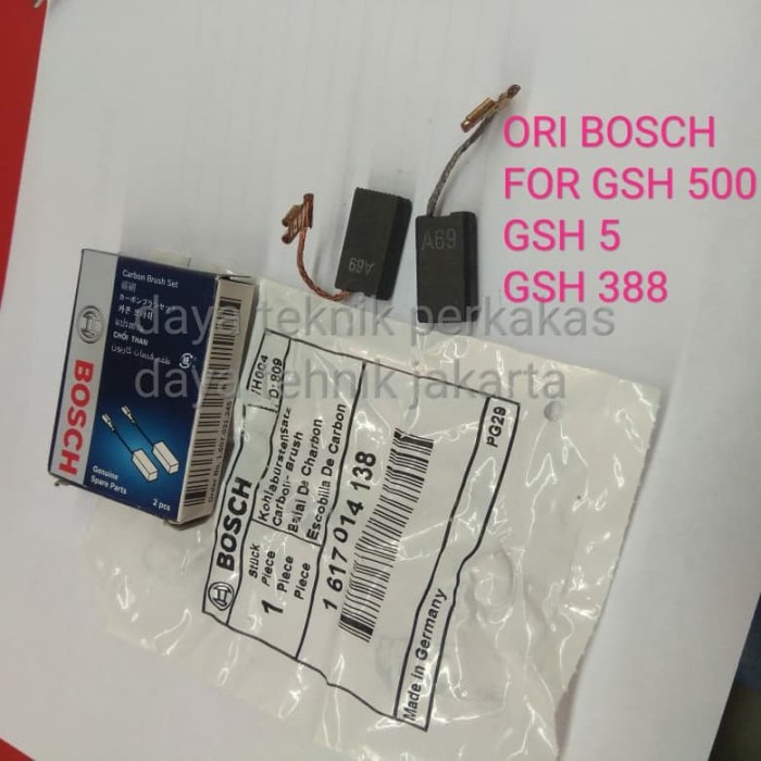 CB BOSCH GSH 388 - CARBON BRUSH GSH 500 SPUL GSH 5 - ARENG BOSCH DTP