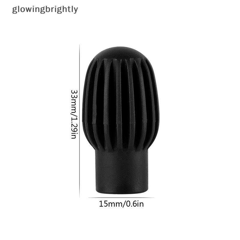 [glowingbrightly] 2/4pc Silikon Drum Stik Kepala Lengan Drum Mute Damper Latihan Silent Tips TFX