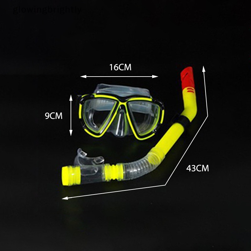 [glowingbrightly] Kacamata Renang Diving Scuba Anti Kabut Goggles Mask Water Sport Diving Glasses TFX