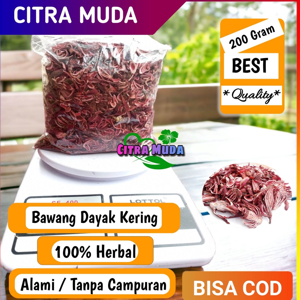 

Bawang Dayak kering 200Gram Alami