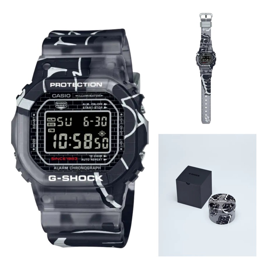 Original 100% Casio G-Shock DW-5000SS-1DR Jam Tangan Pria GSHOCK DW5000 DW-5600SS-1 Garansi Resmi 2 