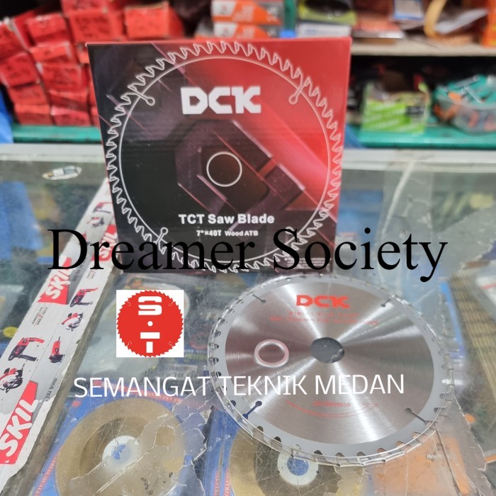 Berkualitas 7" 7 MATA PISAU GERGAJI POTONG KAYU CIRCULAR SAW 40T 40 T 7X40T DCK FCH670