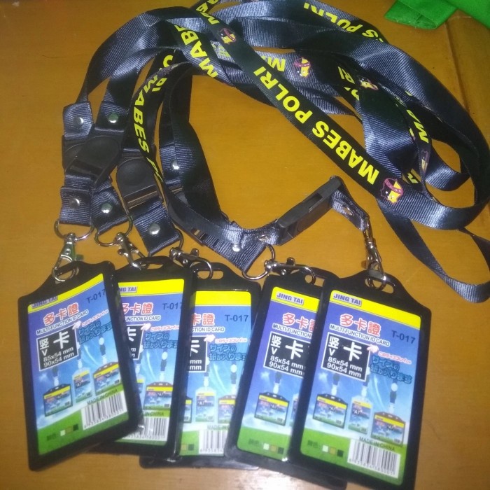 

[DD] tali id card mabes polri - Hitam, All Size