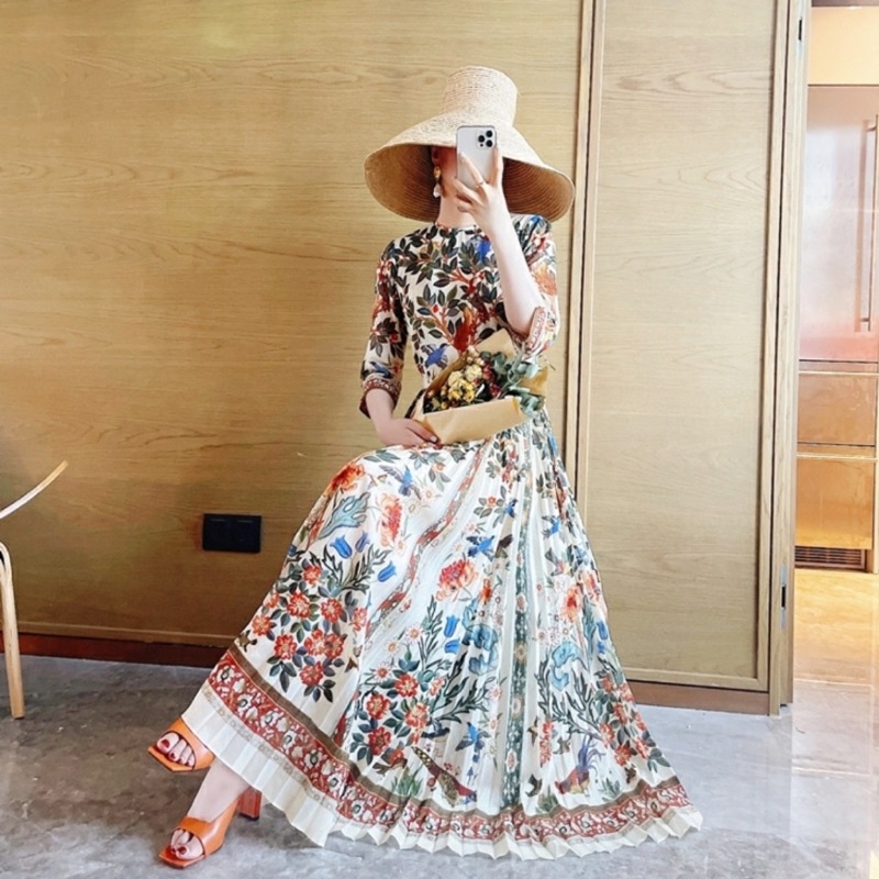 98890 DRESS ALMIRAH PLEATED IMPORT