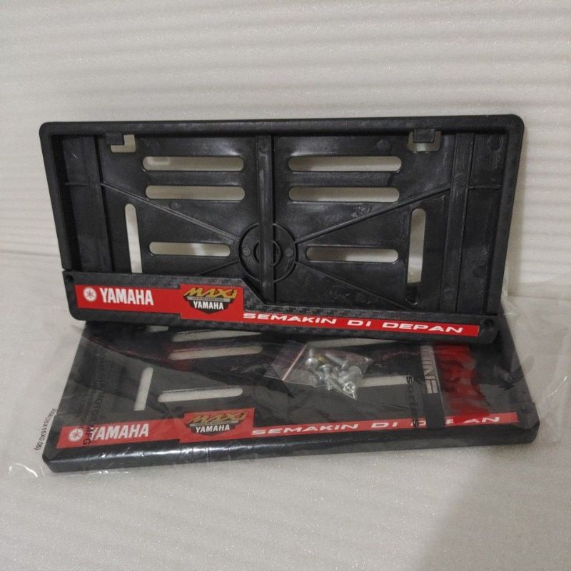 Tempat Plat Nomer Nomor Motor YAMAHA MERAH Universal motor Original ASLI Distributor Sparepart RPMse