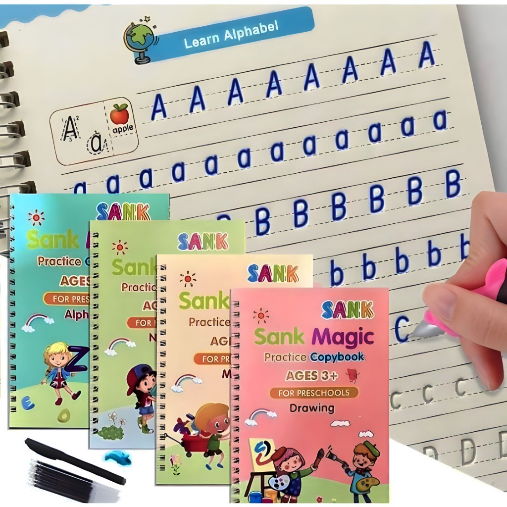 

(Moza) Sank Magic Book 1 Set Buku Ajaib Membantu Anak Belajar Menulis Menghitung Menggambar