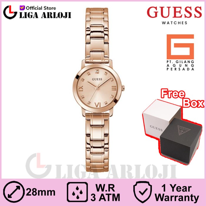 GUESS GW0532L5 Original MELODY Jam Tangan Wanita Analog Rose Gold