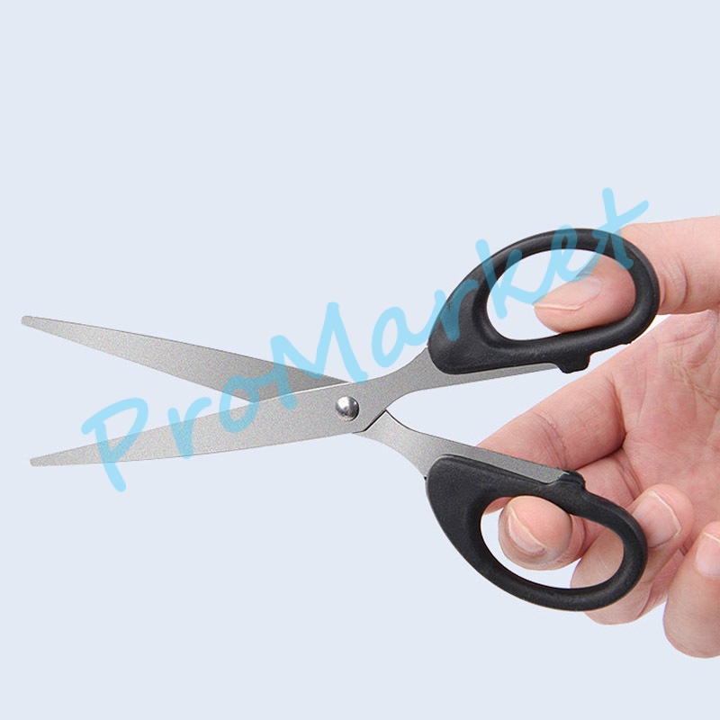 PRO Gunting Stainless Steel 14 CM Gunting Medium Hitam Ukuran Paper Scissors Gunting Kertas Stainless