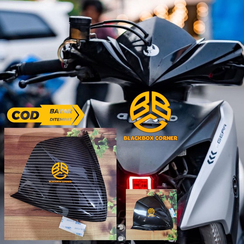VISOR CARBON YAMAHA GEAR 125 WINDSHIELD YAMAHA GEAR 125 CARBON