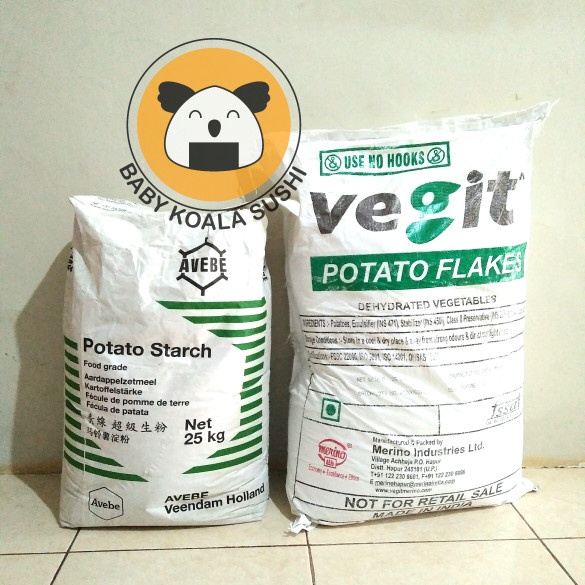

POTATO STARCH 1 Kg | Tepung Pati Kentang | AVEBE Hoand