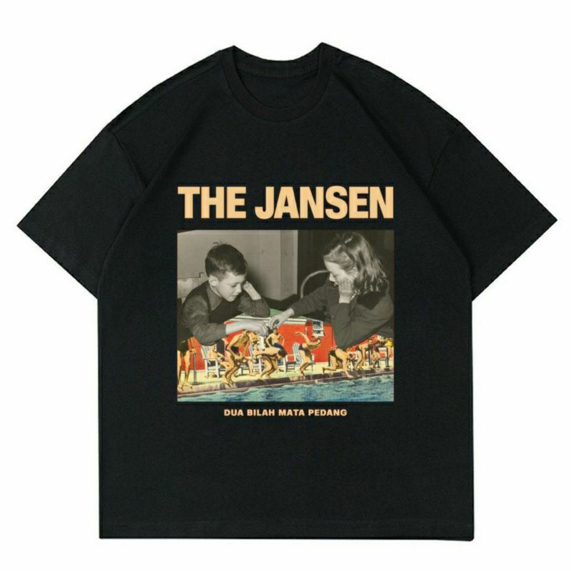 BAJU BAND THE JANSEN - DUA BILAH MATA PEDANG | T-SHIRT BAND THE JANSEN HITAM | KAOS BAND THE JANSEN 