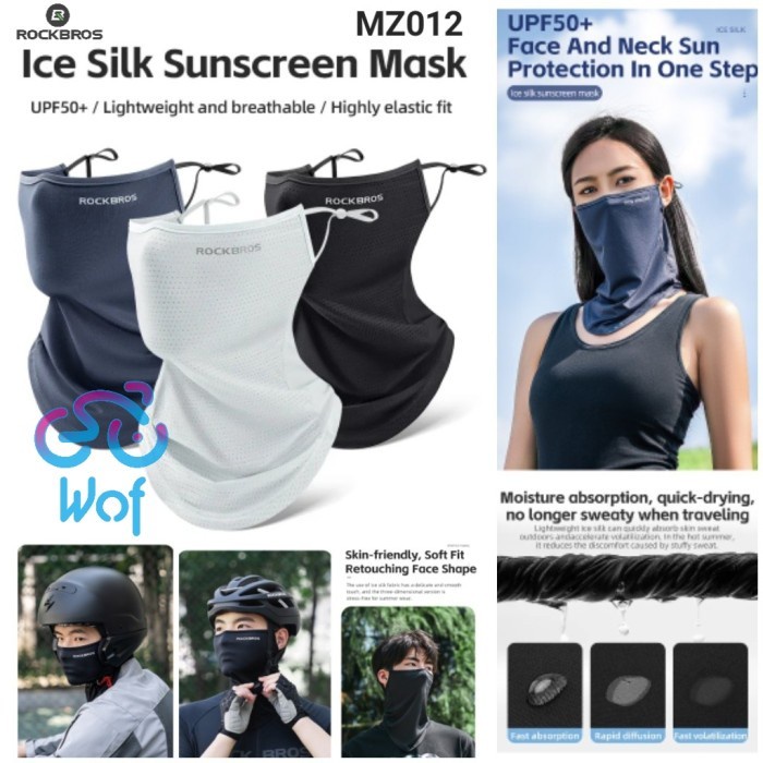 Promo Rockbros Mz012 Face MaskMasker Wajah Balaclava SepedaMotor Scarf