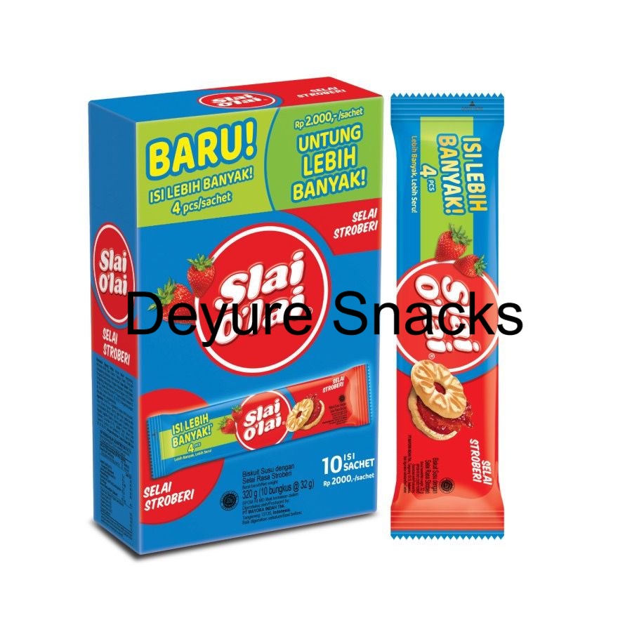 

Slai Olai Box isi 10 rasa strawberry