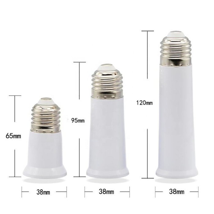 Sambungan Fitting Lampu Downlight Panjang Extension E27 sambung fiting