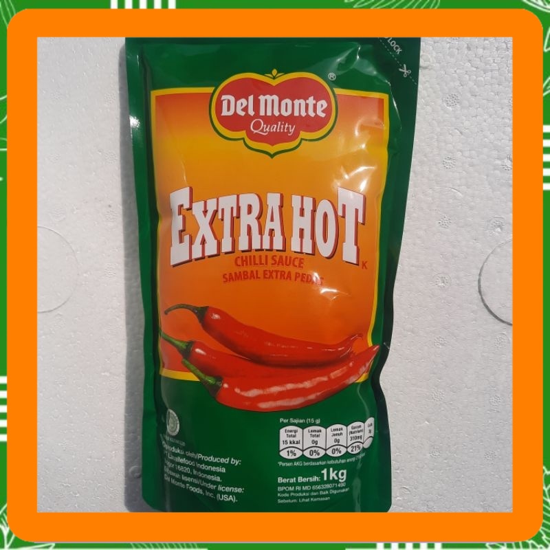 

Delmonte extrahot chilli sauce sambal extra pedas 1kg saos saus Best Seller
