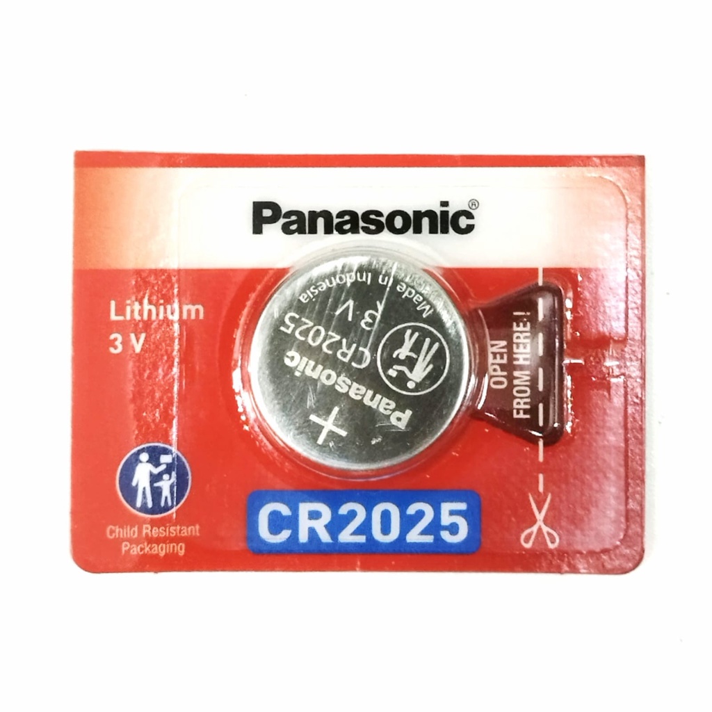 Battery CR-2025 Panasonic CR2025 Lithium 3V Kancing