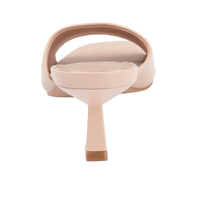 Payless Fioni Womens One Band Slide Heels - Nude_04