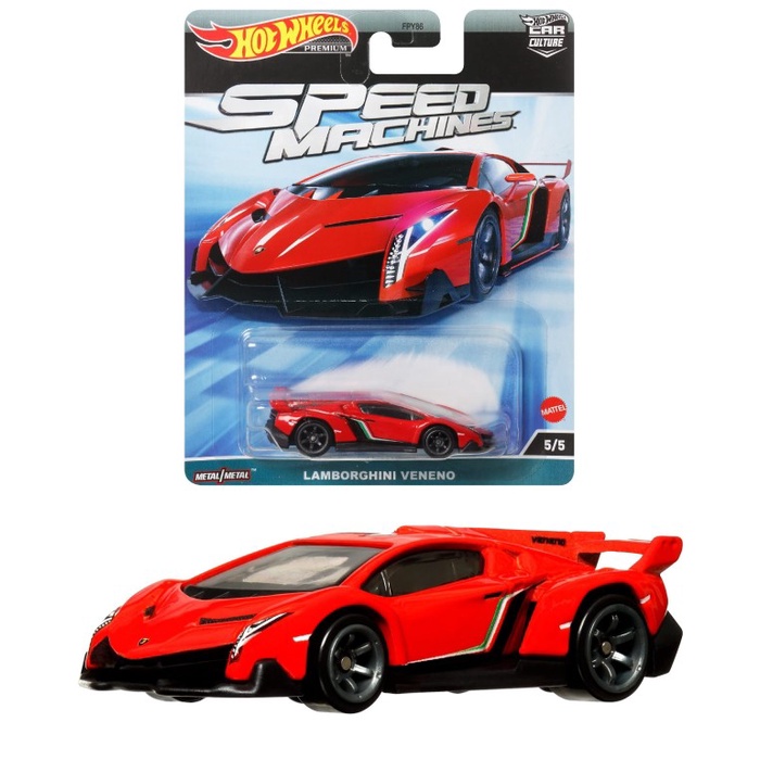 Hot Wheels Premium Speed Machines Lamborghini Veneno Red