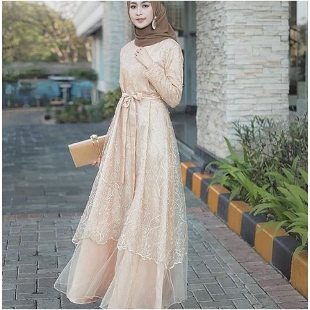 JILDAN DRESS MUSLIM MURAH/ M-XXL(JUMBO) /DRESS MEWAH /  DRESS KONDANGAN / GAMIS LEBARAN / GAUN TERBA