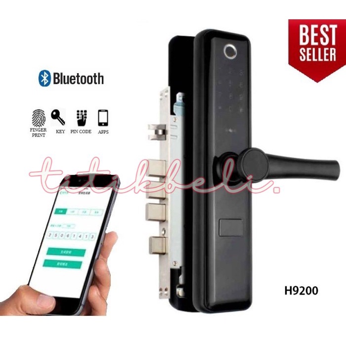 

Smart Door Lock Bluetooth Fingerprint SidikJari Password Akses Kontrol -TitikBeli