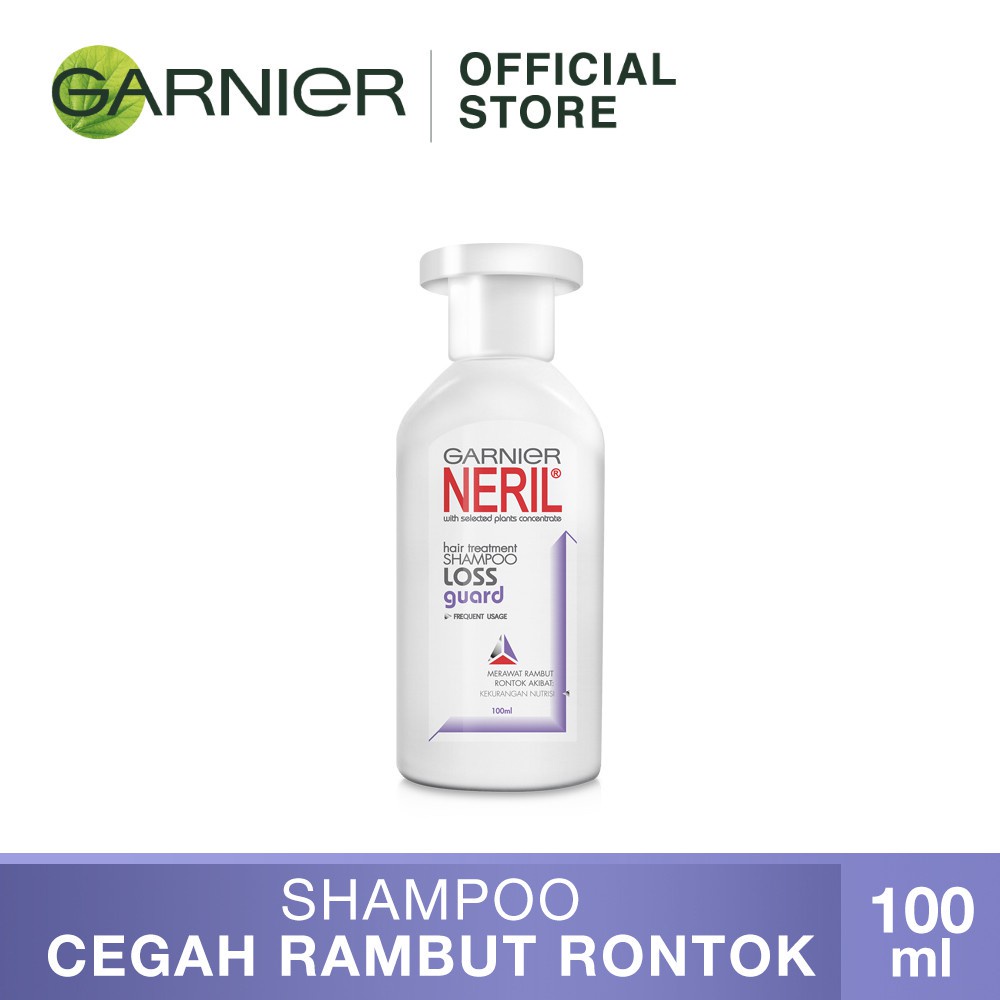 Garnier Neril Shampoo Loss Guard Hair Care - 100 ml (Perawatan Untuk Rambut Rontok) MC