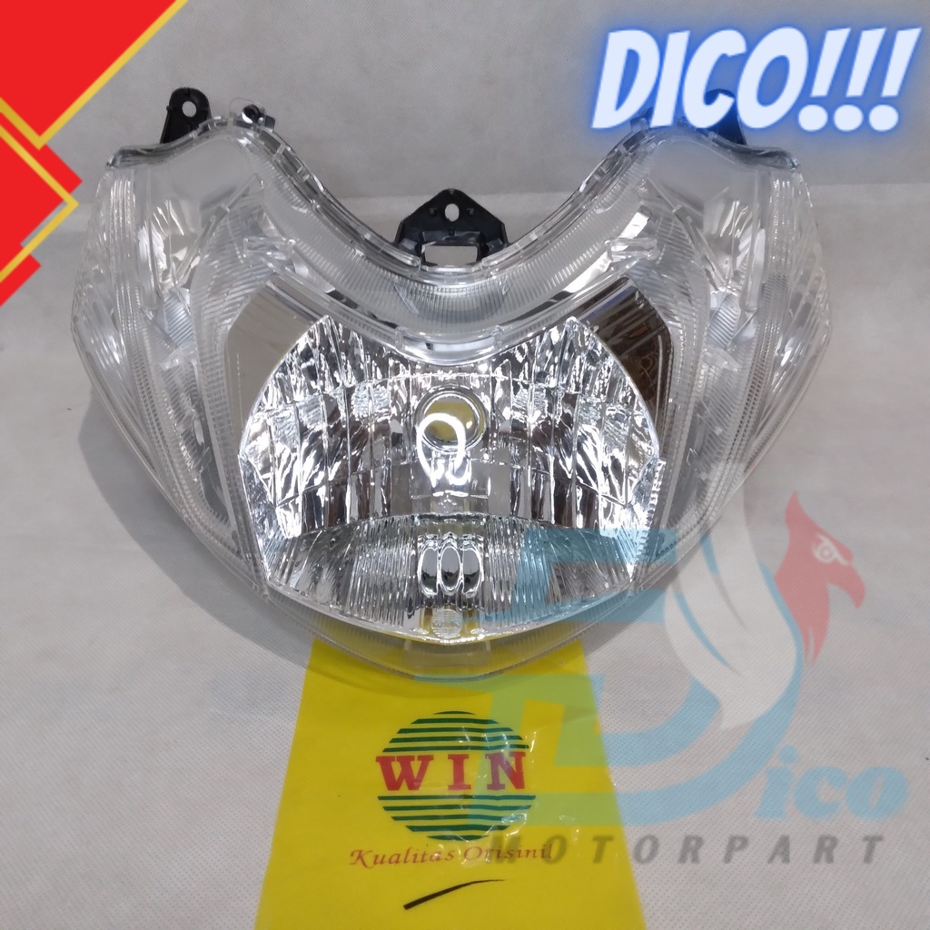 Lampu Depan Mio 125 M3 2014 2015 2016 2017 2018 2019 | reflektor headlamp WIN | front head lamp senj