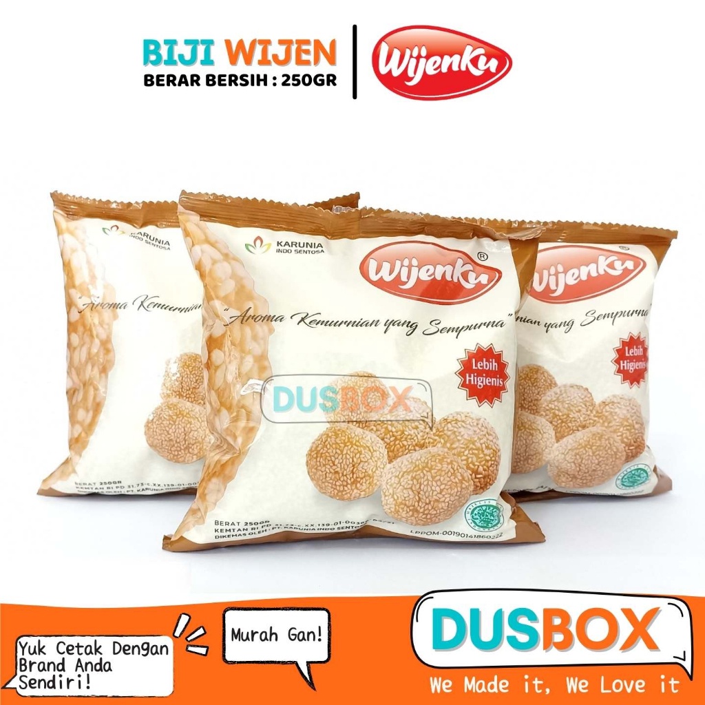 

Wijenku Biji Wijen 250gr / Biji Wijen Wijenku / Biji Wijen Putih