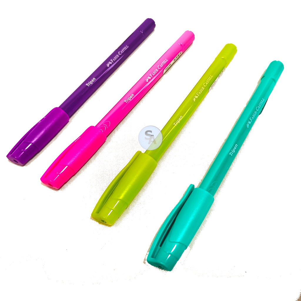 

FABER-CASTELL - Pulpen Ballpoint - Pen Tripen Cover Berwarna - Pcs