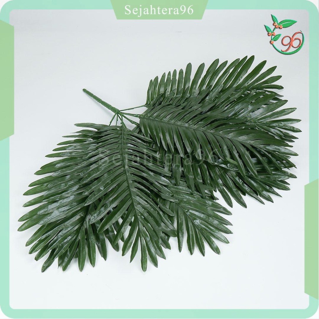 Alltechshop_ Daun Palem Duri Aa Pakis Boston Gelombang Cabang 9 Artificial Tanaman Daun Hias Palsu