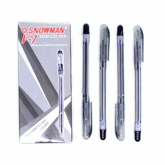 

Ballpoint Snowman V-1 0.7mm hitam BULPEN PULPEN