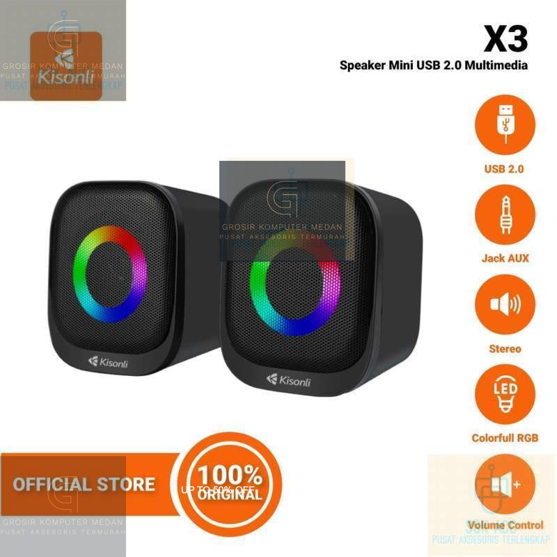 Speaker Komputer Laptop PC Notebook USB Mini Multimedia X3 | Speaker Laptop | Speaker PC | Speaker N