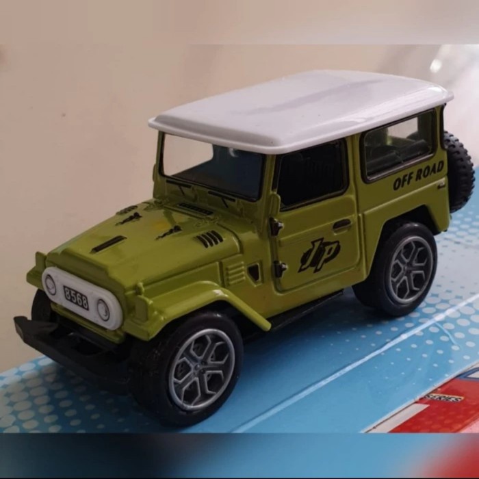 Mobil Miniatur Die-Cast Toyota Hardtop - Mainan Mobil Jeep Anak