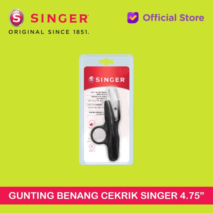

Gunting Benang Cekrik SINGER 4.75" (12,1 cm)