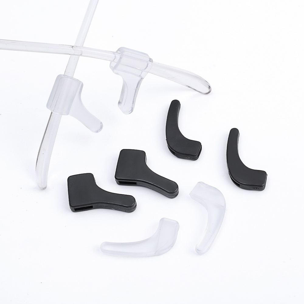 Penahan Anti slip Kacamata Pegangan Telinga Kacamata Olahraga Eyeglasses Temple Tips Penahan Lengan Kaca Mata Silikon Ear Hook Lembut Nyaman