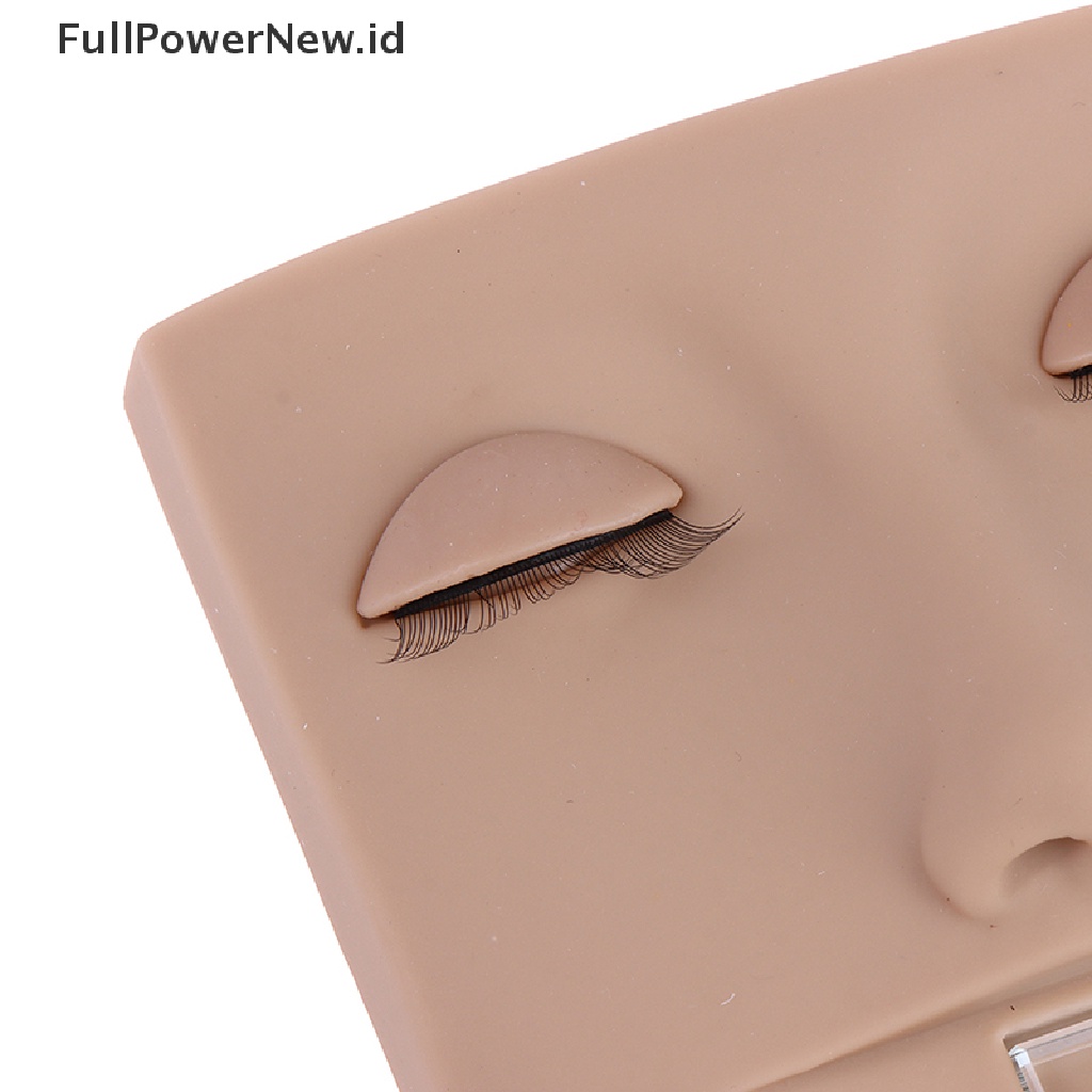 Power Eyelashes Mannequin Karet Kepala Training Eyelash Extension Praktek Model Tools ID