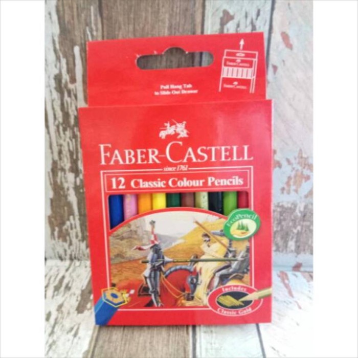 

Pensil Warna Faber Castell 12 Pendek Classic