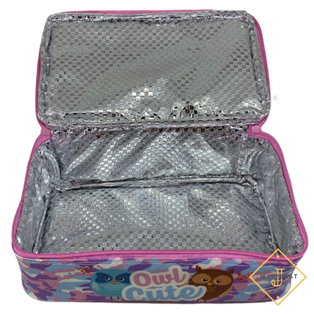 Tas Susun MOTIF Owl Chibi /Tas Slempang Smiggle /Lunch Bag Susun