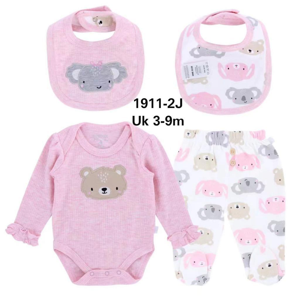 CL 3PCS SET BODYSUIT PANJANG + SLUBBER / JUMPER BAYI