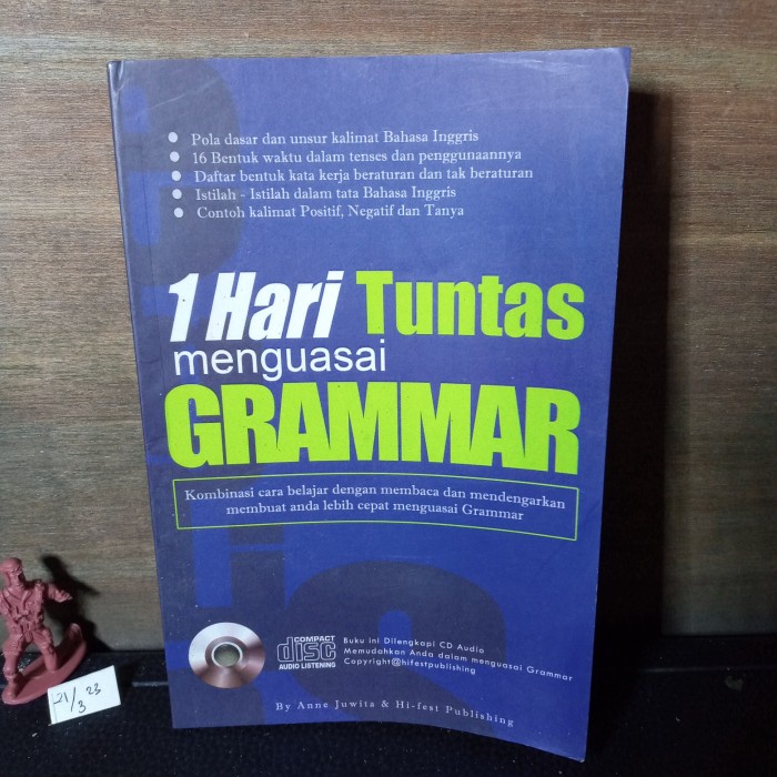 buku satu hari tuntas menguasai grammar tidak ada CD 163 hal