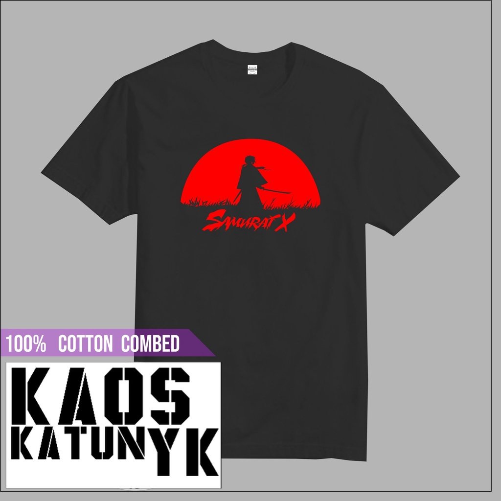kaos samurai x bulan anime distro