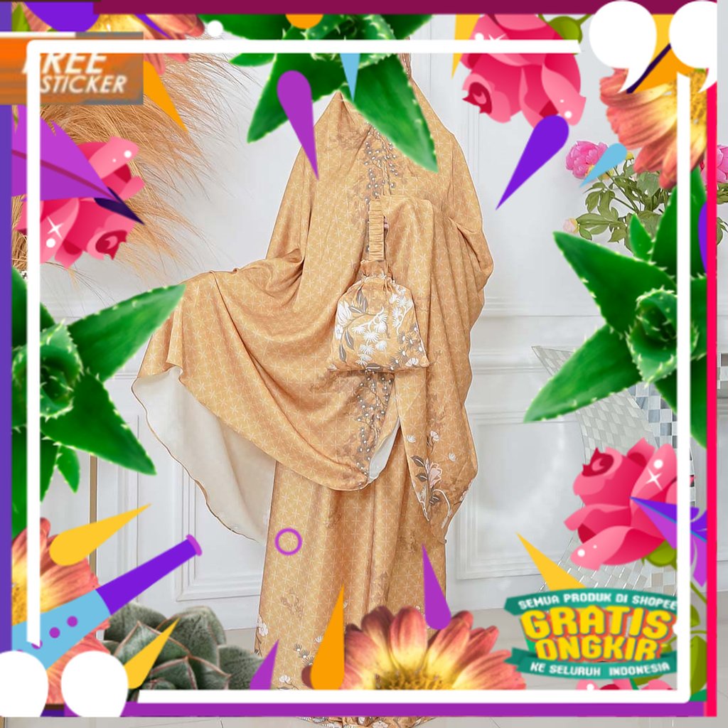 MUKENA LAKEYA VALEEQA SERIES COCOA ALLSIZE BY OKI SETIANA DEWI/ solat sholat ied idul adha