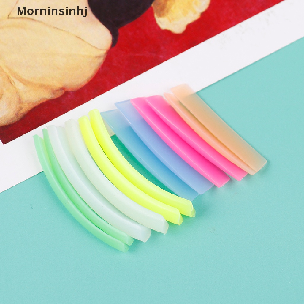 Mornin 6pasang Eyelash Perming Pad Silicone Curler Batang Lashes Lift Shield Alat Warna id