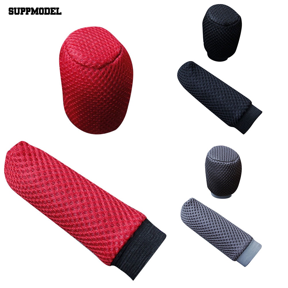 Suppmodel Universal Rem Tangan Gear Shift Knob Steering Wheel Case Cover Pelindung Lengan
