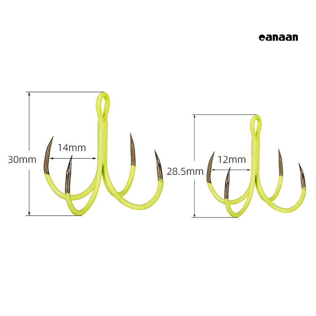 Cnn-5pcs/kotak Kait Ikan Bercahaya Mini Baja Karbon Tinggi Cakar Empat Fish Jig Hook Fishing Tackle