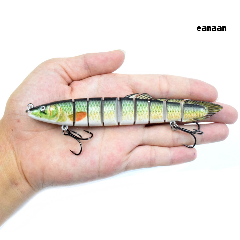 Cnn-13cm/21.5g Umpan Ikan Lumpur Tenggelam Berduri Umpan Buatan Multi Jointed Dengan Kait Treble Untuk Air Tawar