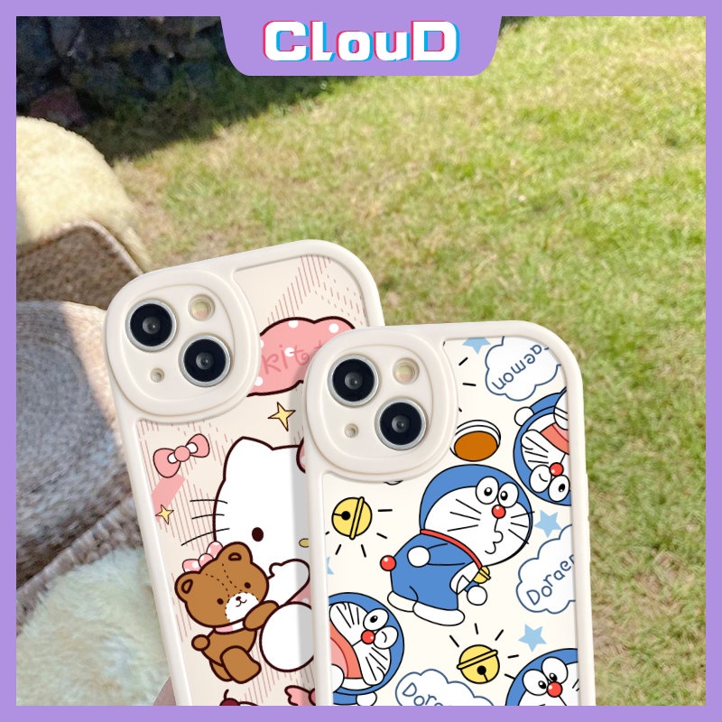 Lucu Hello Kitty Lembut Tpu Ponsel Case Infinix Hot 10s 11s 10T 11 9 10 Bermain Cerdas5 6 Panas10 Lite Note8 Kartun Yang Indah Doraemon Pasangan Penutup Belakang