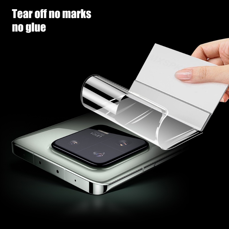 XIAOMI 3pcs Aman Tahan Lama Laminasi Mulus TPU Kembali Film Transparan High-definition Anti-fingerprint Soft Hydrogel Films Untuk Xiaomi13 /13 Pro