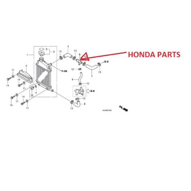 LETER T SAMBUNGAN RADIATOR JOINT THREE WAY HOUSE VARIO CARBURATOR ORIGINAL AHM