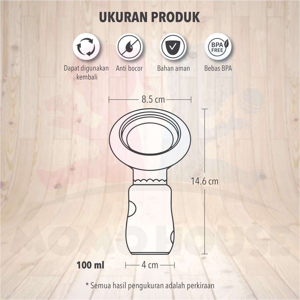 MOMO HOUSE Pompa Asi Manual Silikon Pompa Asi Manual Silicone Breast Pump